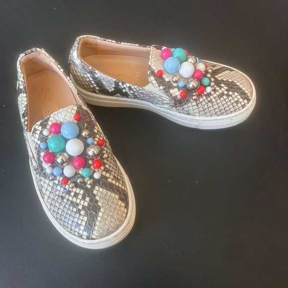 Aquazzura sneakers snakeskin and beads (girls size 29) - Picture 1 of 3